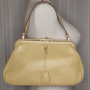 Vintage Women's Prada Handbag Yellow Purse